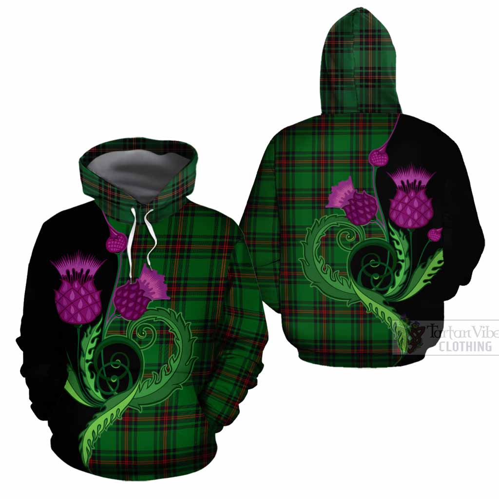 Kinnear Tartan Cotton Hoodie Traditional Scottish Thistle