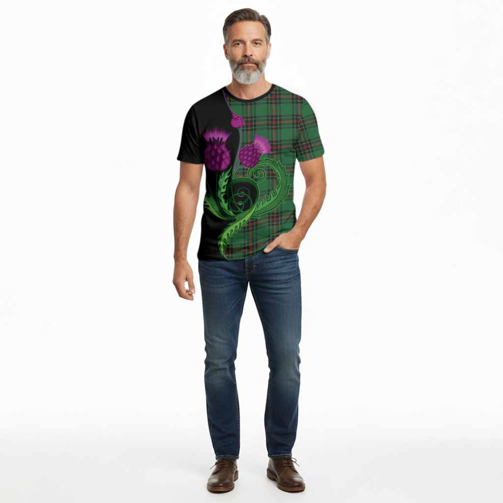 Kinnear Tartan Cotton T-shirt Traditional Scottish Thistle