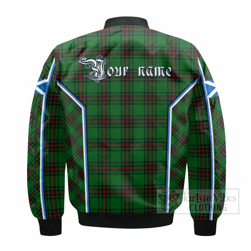 Kinnear Tartan Crest Bomber Jacket Scotland Coat of Arm Flag Style - Tartan Vibes Clothing