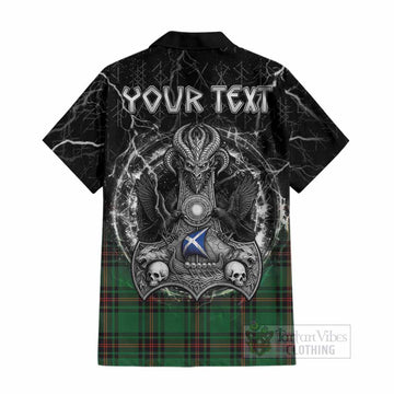 Kinnear Tartan Crest Cotton Hawaiian Shirt Celtic Odin's Raven Legacy