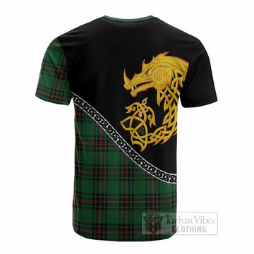 Kinnear Tartan Crest Cotton T-shirt Legendary Dragon Knot Half Style