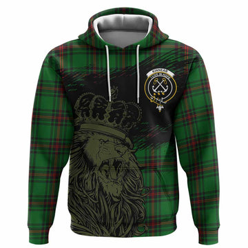 Kinnear Tartan Crest Hoodie Crowned Lion Heritage Style