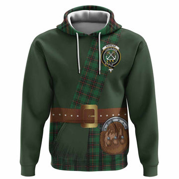Kinnear Tartan Crest Hoodie Kilt Costume Style