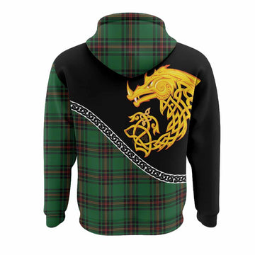 Kinnear Tartan Crest Hoodie Legendary Dragon Knot Half Style