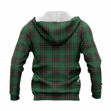 Kinnear Tartan Crest Knitted Hoodie Ferocious Lion Style