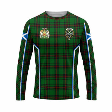 Kinnear Tartan Crest Long Sleeve T-Shirt Scotland Coat of Arm Flag Style - Tartan Vibes Clothing
