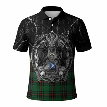 Kinnear Tartan Crest Polo Shirt Celtic Odin's Raven Legacy