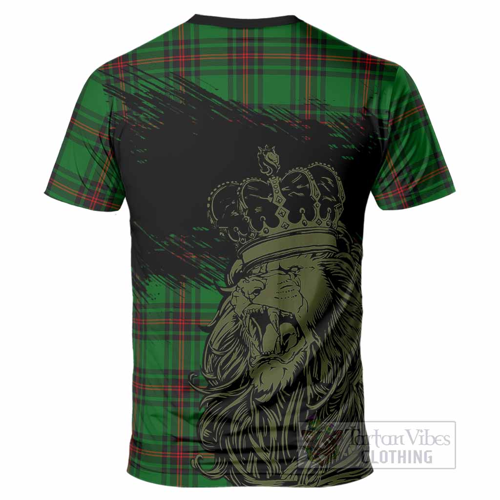 Kinnear Tartan Crest T-Shirt Crowned Lion Heritage Style