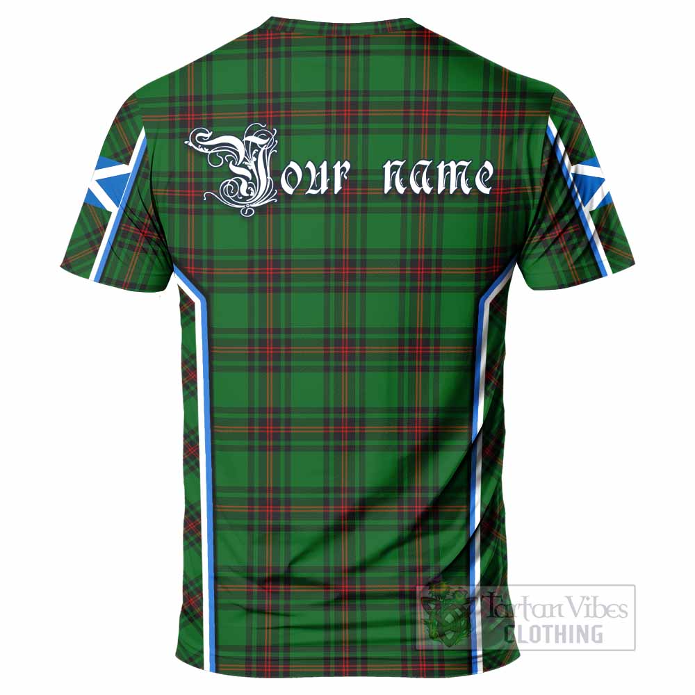 Kinnear Tartan Crest T-shirt Scotland Coat of Arm Flag Style - Tartan Vibes Clothing