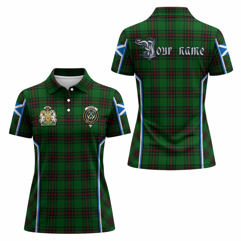 Kinnear Tartan Crest Women's Polo Shirt Scotland Coat of Arm Flag Style - Tartan Vibes Clothing