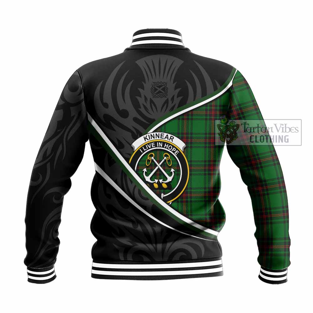 Kinnear Tartan Family Crest Baseball Jacket Celtic Scottish Thistle Floral - Tartan Vibes Clothing
