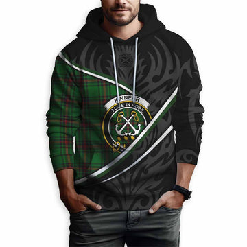 Kinnear Tartan Family Crest Hoodie Celtic Scottish Thistle Floral - Tartan Vibes Clothing