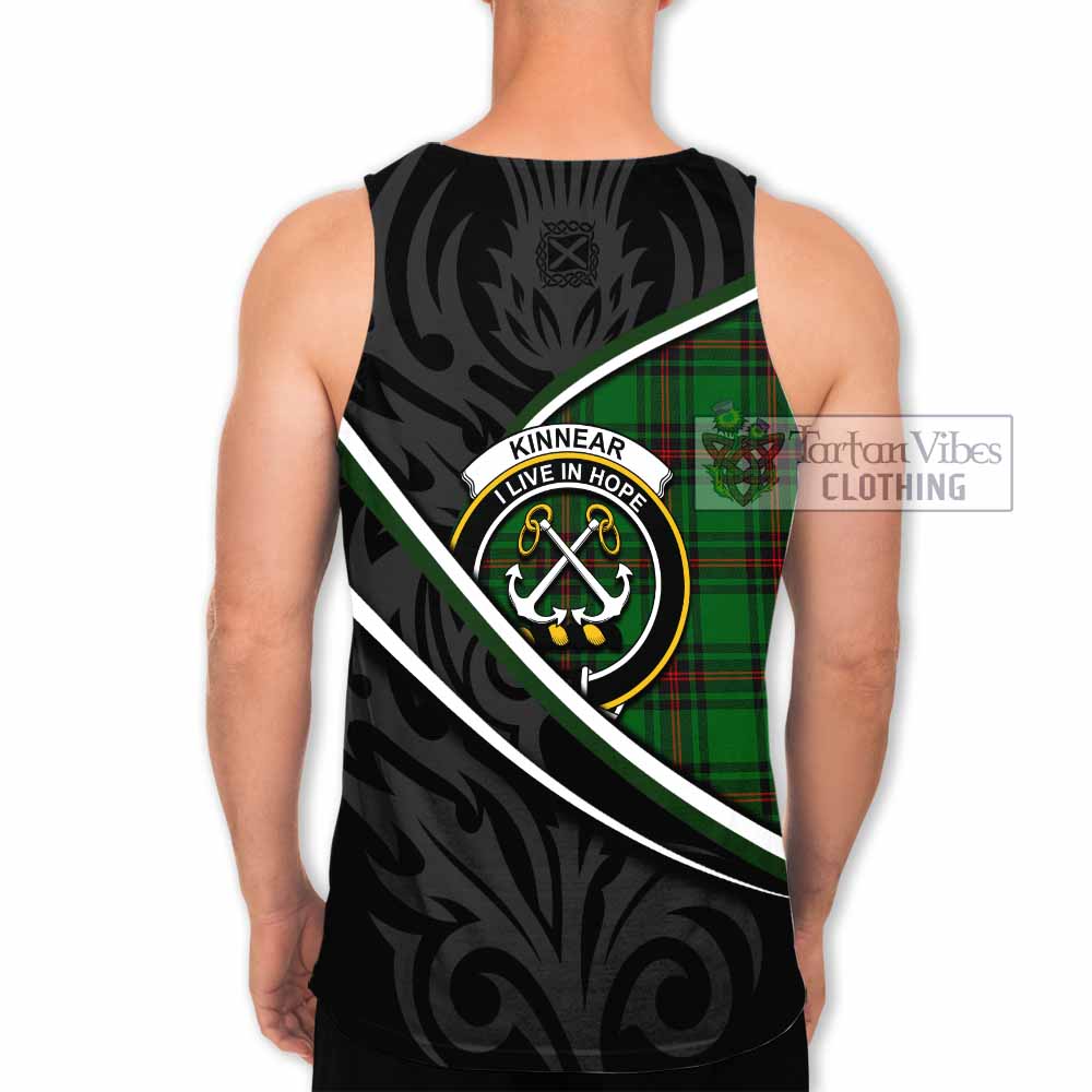 Kinnear Tartan Family Crest Men Tank Top Celtic Scottish Thistle Floral - Tartan Vibes Clothing
