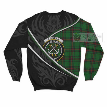 Kinnear Tartan Family Crest Sweatshirt Celtic Scottish Thistle Floral