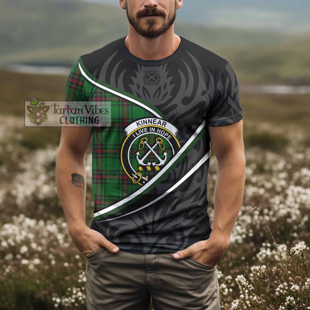 Kinnear Tartan Family Crest T-shirt Celtic Scottish Thistle Floral - Tartan Vibes Clothing