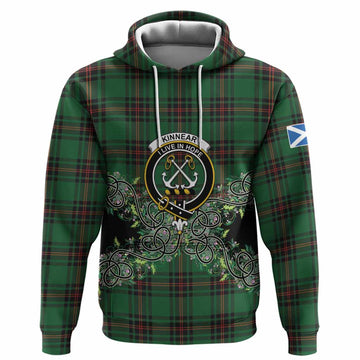 Kinnear Tartan Hoodie Thistle Scottish Spirit