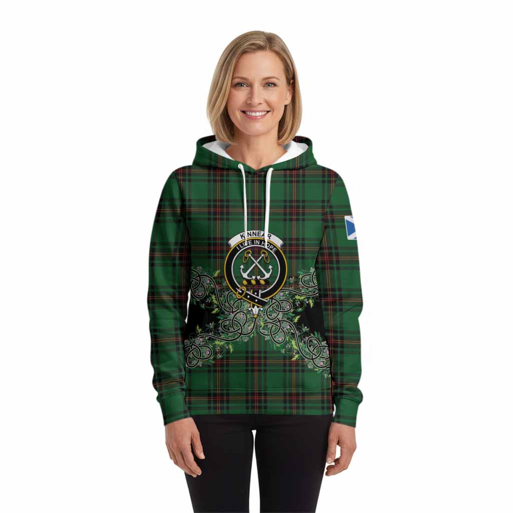 Kinnear Tartan Hoodie Thistle Scottish Spirit