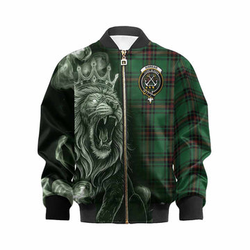 Kinnear Tartan Kid Bomber Jacket Roaring Lion Heritage