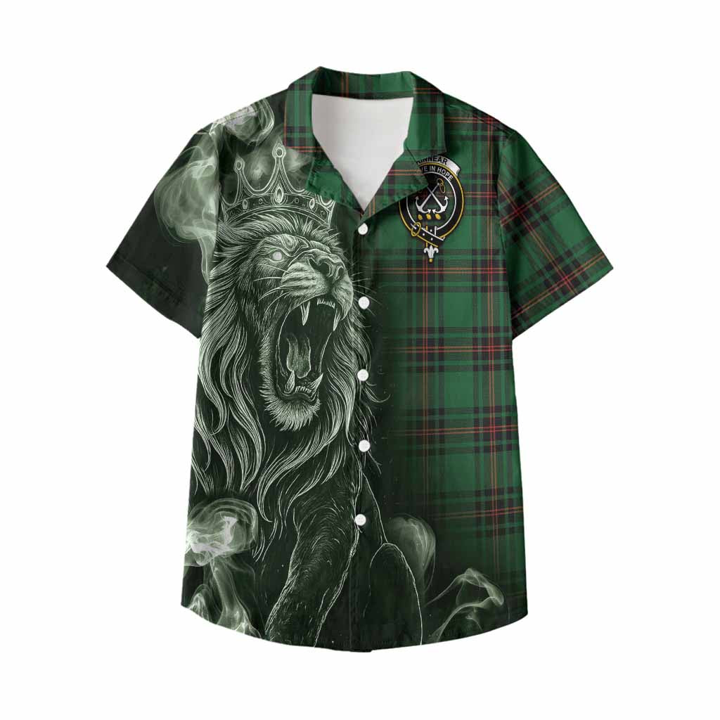 Kinnear Tartan Kid Hawaiian Shirt Roaring Lion Heritage
