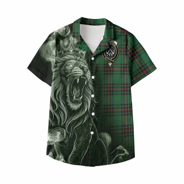 Kinnear Tartan Kid Hawaiian Shirt Roaring Lion Heritage