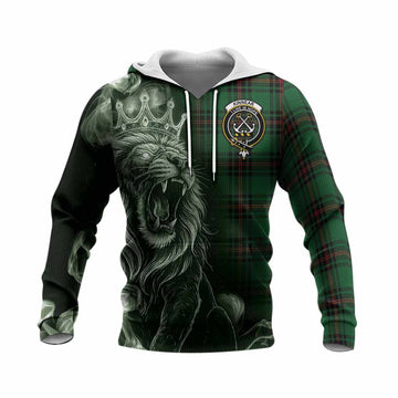Kinnear Tartan Knitted Hoodie Roaring Lion Heritage