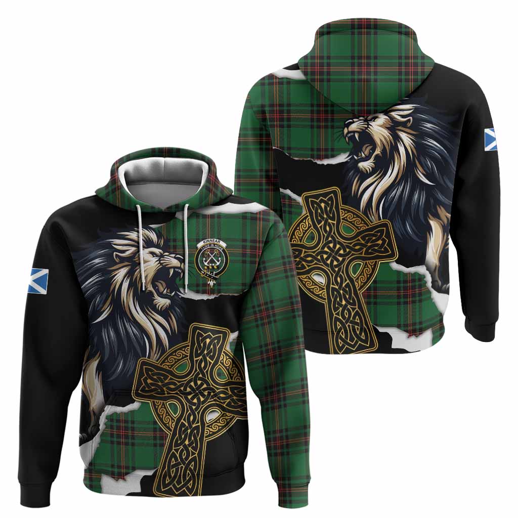 Kinnear Tartan Scottish Hoodie Lion Celtic Heritage