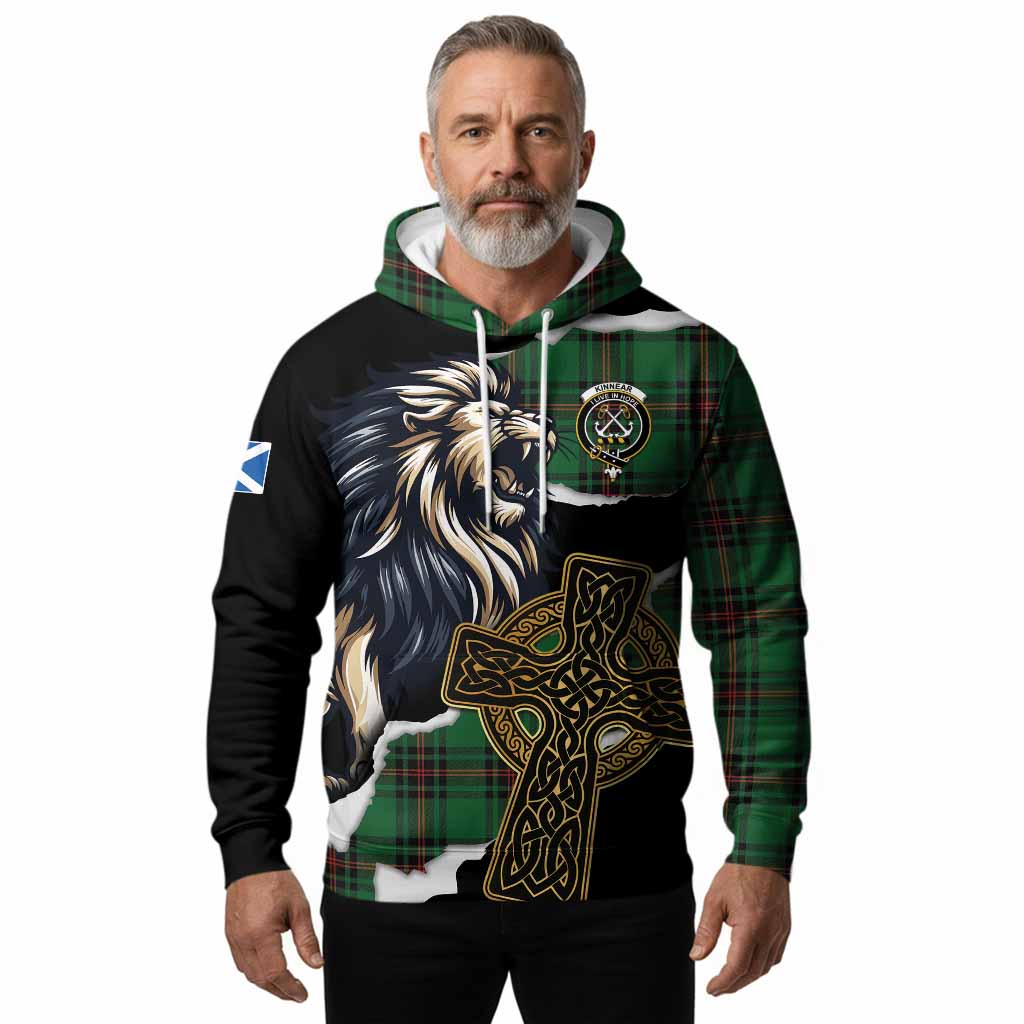 Kinnear Tartan Scottish Hoodie Lion Celtic Heritage