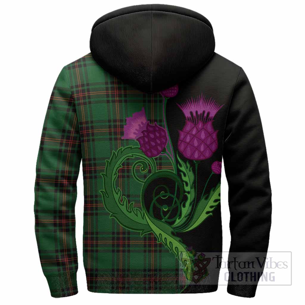 Kinnear Tartan Sherpa Hoodie Traditional Scottish Thistle