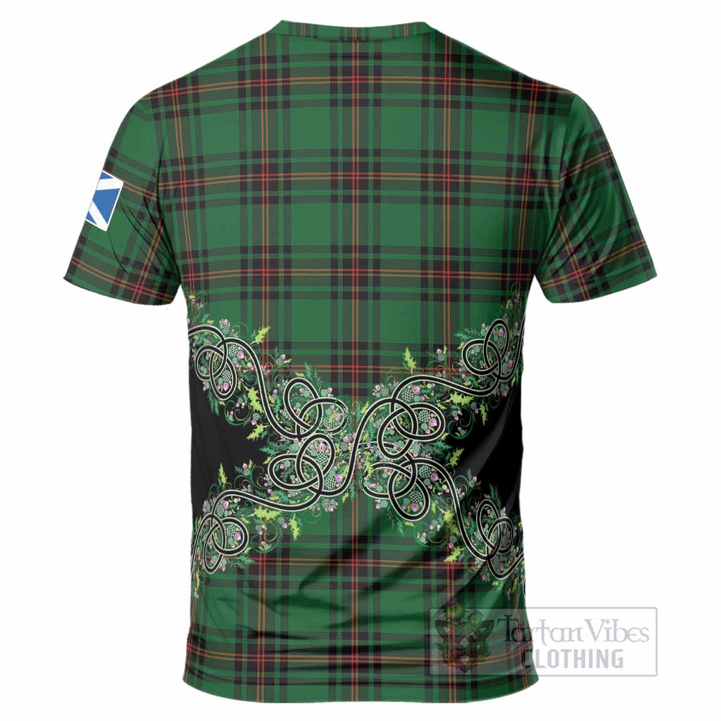 Kinnear Tartan T-Shirt Thistle Scottish Spirit