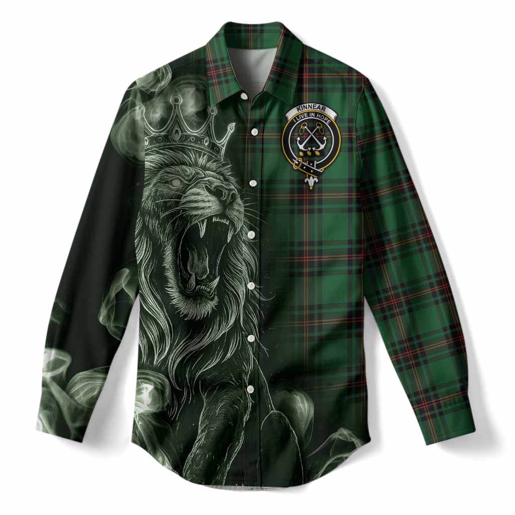 Kinnear Tartan Women Casual Shirt Roaring Lion Heritage
