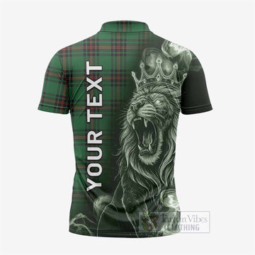 Kinnear Tartan Zipper Polo Shirt Roaring Lion Heritage