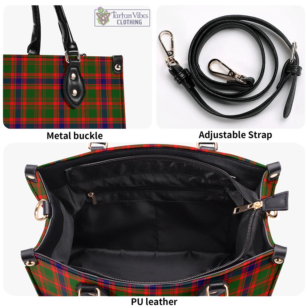 Kinninmont Tartan Luxury Leather Handbags - Tartan Vibes Clothing