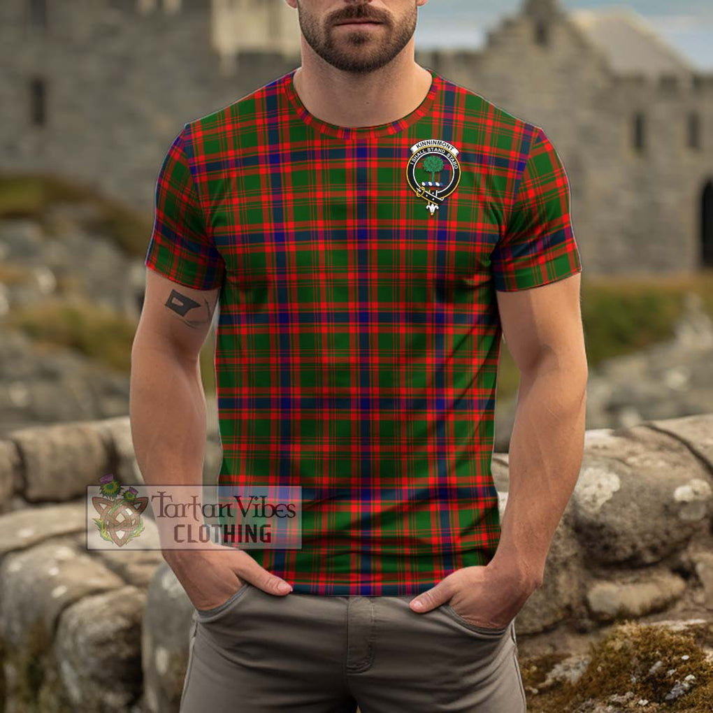 Kinninmont Tartan Cotton T-Shirt with Family Crest Kid's Shirt - Tartan Vibes Clothing