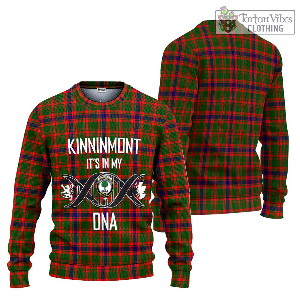 Kinninmont Tartan Ugly Sweater with Family Crest DNA In Me Style Unisex - Tartan Vibes Clothing