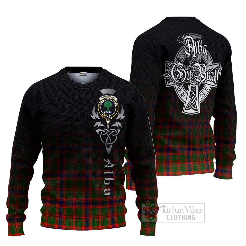 Kinninmont Tartan Ugly Sweater Featuring Alba Gu Brath Family Crest Celtic Inspired Unisex - Tartan Vibes Clothing
