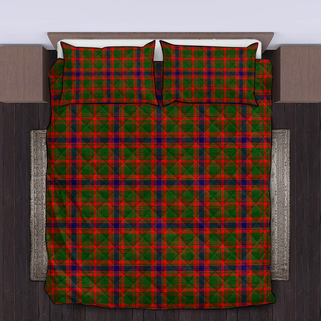 Kinninmont Tartan Quilt Bed Set King - Tartan Vibes Clothing
