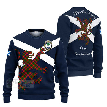 Kinninmont Tartan Lion Rampant Ugly Sweater Proudly Display Your Heritage with Alba Gu Brath and Clan Name Unisex - Tartan Vibes Clothing