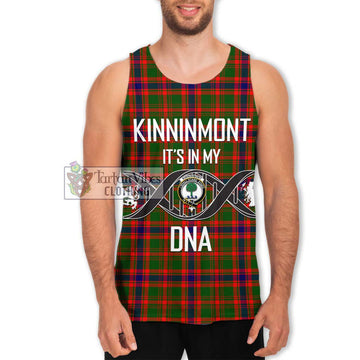 Kinninmont Tartan Men's Tank Top with Family Crest DNA In Me Style Men - Tartan Vibes Clothing