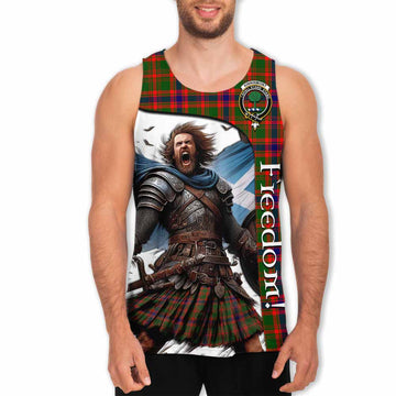 Kinninmont Crest Tartan Men's Tank Top Inspired by the Freedom of Scottish Warrior Men - Tartan Vibes Clothing