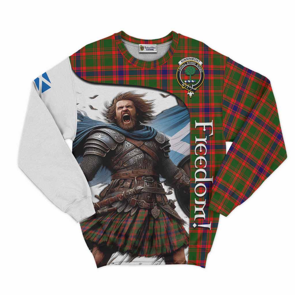 Kinninmont Crest Tartan Sweatshirt Inspired by the Freedom of Scottish Warrior Unisex - Tartan Vibes Clothing