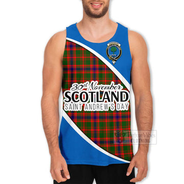 Kinninmont Family Crest Tartan Men's Tank Top Celebrate Saint Andrew's Day in Style Men - Tartan Vibes Clothing