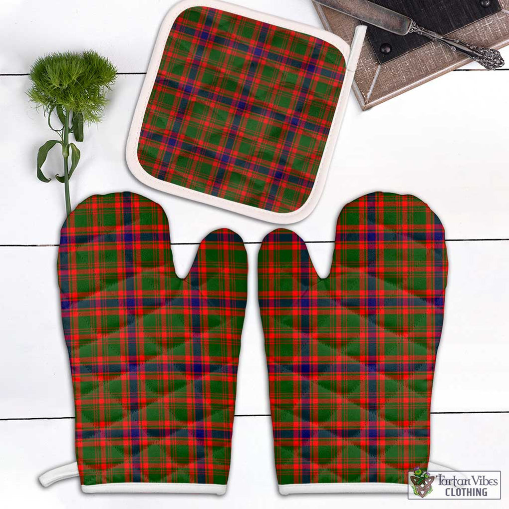 Kinninmont Tartan Combo Oven Mitt & Pot-Holder Combo 2 Oven Mitt & 1 Pot-Holder Black - Tartan Vibes Clothing