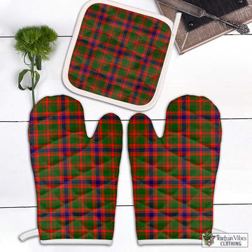 Kinninmont Tartan Combo Oven Mitt & Pot-Holder Combo 2 Oven Mitt & 1 Pot-Holder Black - Tartan Vibes Clothing