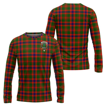 Kinninmont Tartan Long Sleeve T-Shirt with Family Crest Unisex - Tartan Vibes Clothing