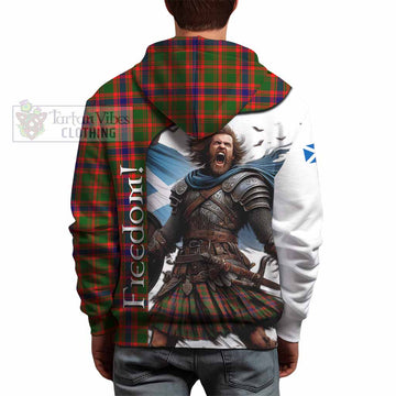 Kinninmont Crest Tartan Hoodie Inspired by the Freedom of Scottish Warrior - Tartan Vibes Clothing