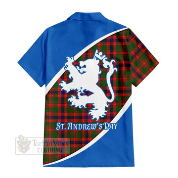 Kinninmont Family Crest Tartan Hawaiian Shirt Celebrate Saint Andrew's Day in Style - Tartan Vibes Clothing