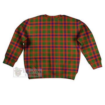 Kinninmont Tartan Kid Ugly Sweater with Family Crest - Tartan Vibes Clothing
