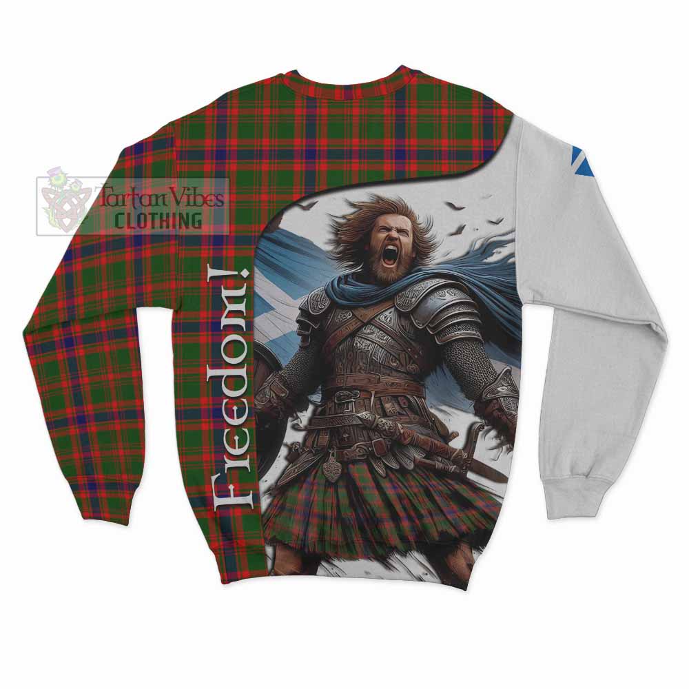 Kinninmont Crest Tartan Sweatshirt Inspired by the Freedom of Scottish Warrior - Tartan Vibes Clothing