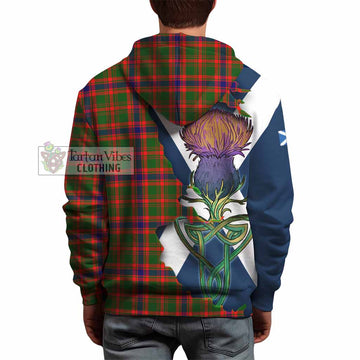 Kinninmont Tartan Family Crest Hoodie Scottish Thistle Celtic Inspired - Tartan Vibes Clothing