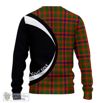 Kinninmont Tartan Ugly Sweater with Family Crest Circle Style - Tartan Vibes Clothing